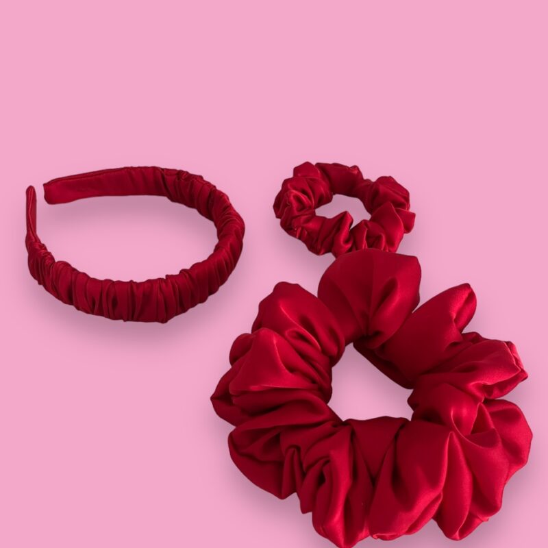 zestaw prezentowy gumki włosy frotki