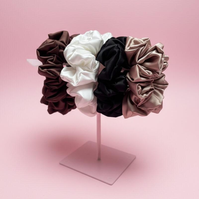 gumka do włosów frotka scrunchies ozdoba do włosów jedwab