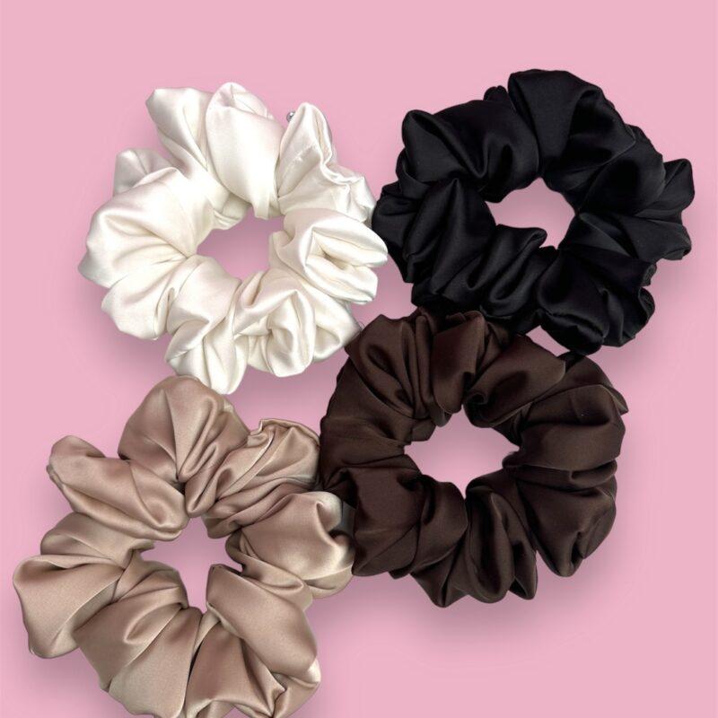 handmade scrunchies gumka do włosów szampon