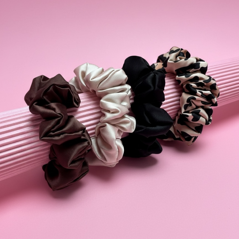 scrunchies frotka gumka do włosów fryzjer handmade