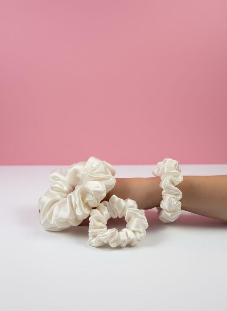 jedwabna gumka do włosów zdrowe włosy długie