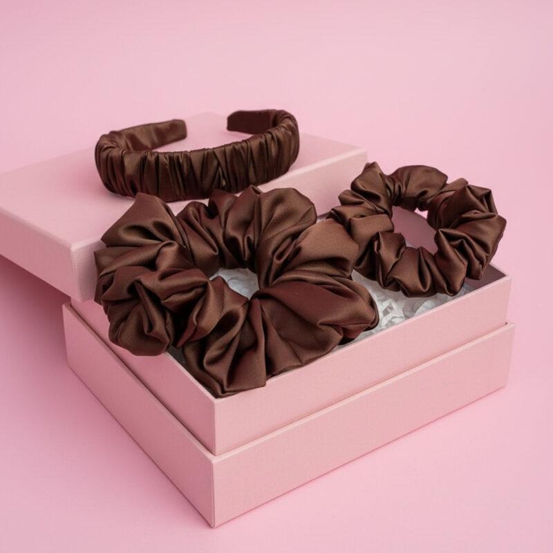 jedwabna gumka do włosów zdrowe włosy długie