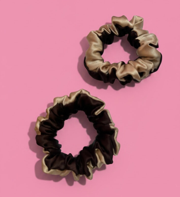 jedwabne gumki morwowe scrunchies frotka