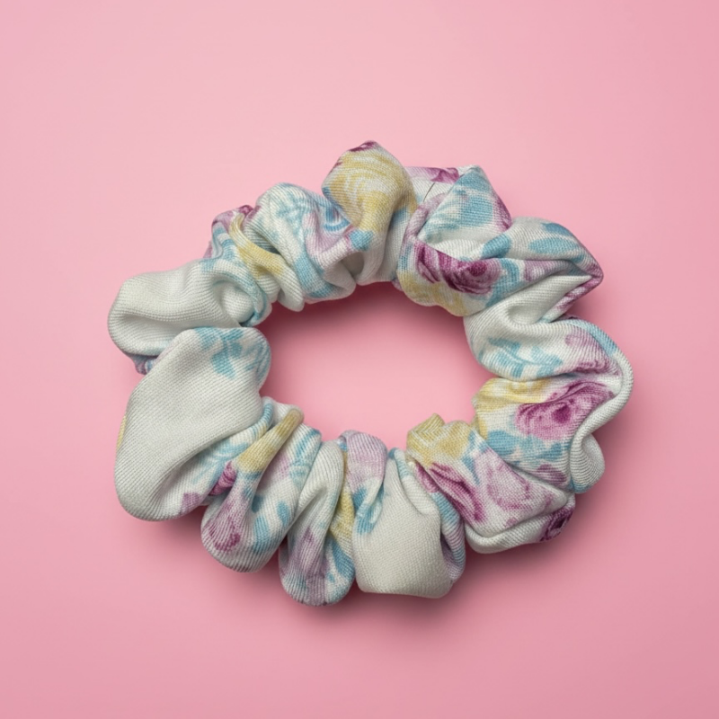 gumka scrunchies jedwab handmde